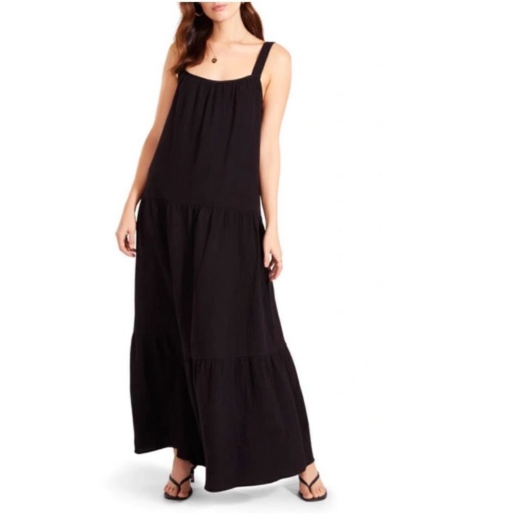NWOT BB Dakota + Steve Madden cotton maxi dress in black